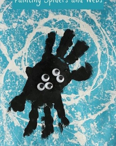Spider Handprint Craft for preschoolers Spider Handprint Craft for preschoolers