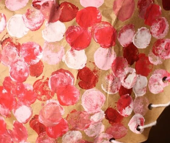 Paper Bag Puffy Hearts Valentines