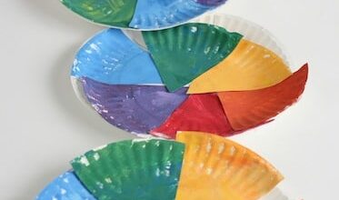 Paper Plate Colour Wheel Craft for Preschoolers