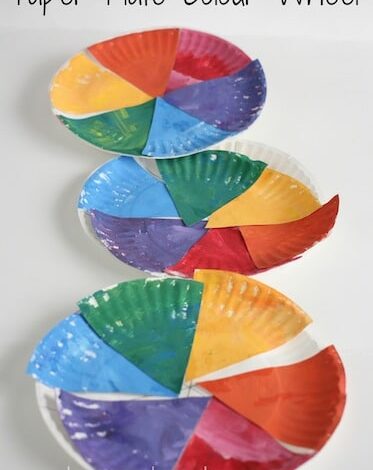 Paper Plate Colour Wheel Craft for Preschoolers Paper Plate Colour Wheel Craft for Preschoolers