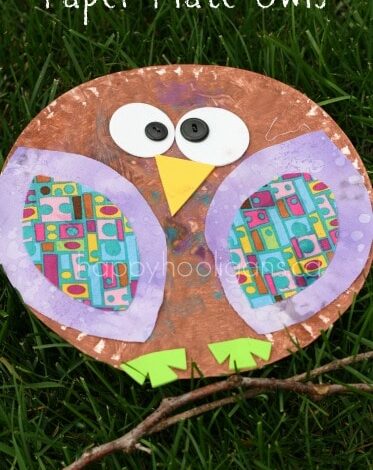 Paper Plate Owls for Preschoolers