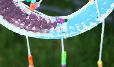 Paper Plate Dream Catcher Craft for Preschoolers
