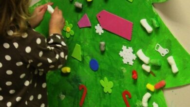 Pin-up Christmas Tree Activity for Toddlers Pin-up Christmas Tree Activity for Toddlers