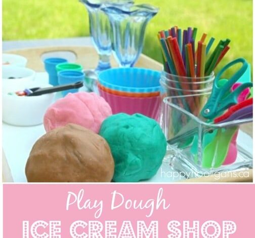 play dough ice cream shop