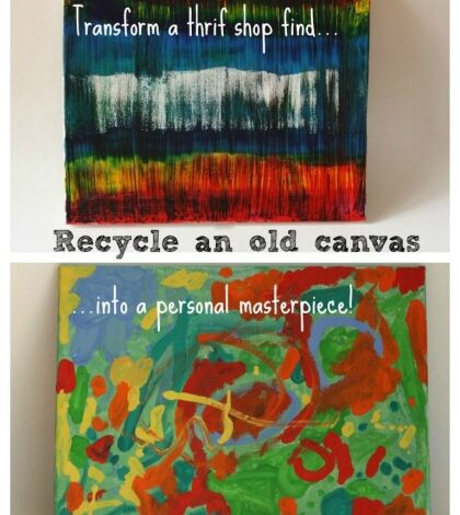 recycled painting – happy hooligans