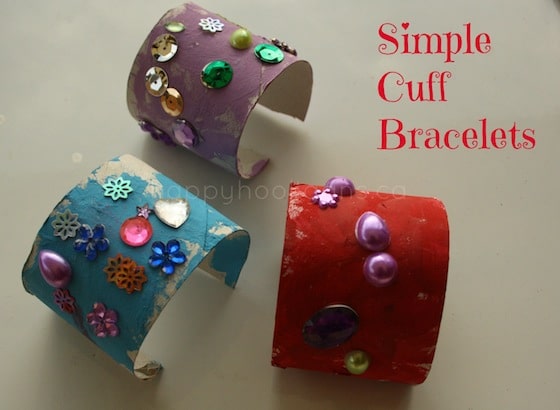 Cardboard Roll Bracelet Craft for Toddlers and Preschoolers Cardboard Roll Bracelet Craft for Toddlers and Preschoolers