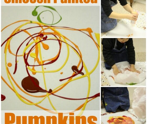 Smoosh Painted Pumpkin Art – Happy Hooligans