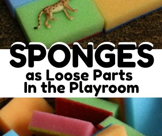 Using Sponges as Loose Parts in the Play Room
