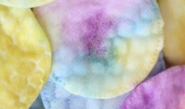 Cotton Pad Art Activity for Toddlers and Preschoolers