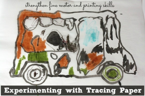 Tracing Paper Drawing Activities for Toddlers
