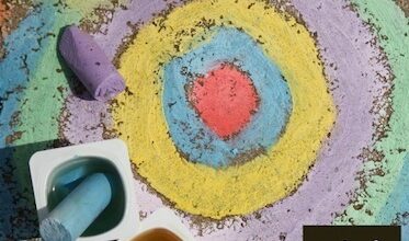 Wet Sidewalk Chalk Activity for Kids Wet Sidewalk Chalk Activity for Kids