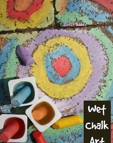 Wet Sidewalk Chalk Activity for Kids Wet Sidewalk Chalk Activity for Kids