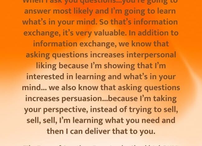 This Is One Of The Best Articles I’ve Ever Seen About The Art Of Asking Questions