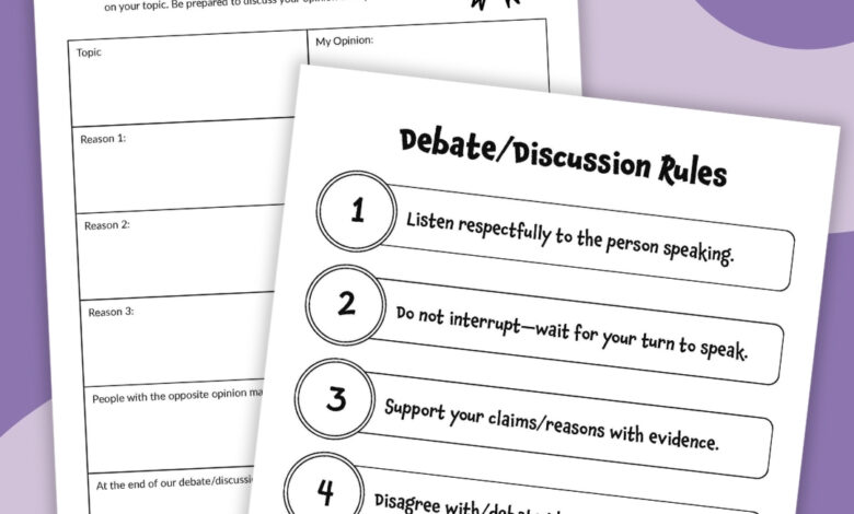 150 High School Debate Topics (Plus Free Printable Organizers!) 150 High School Debate Topics (Plus Free Printable Organizers!)