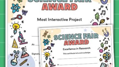 Science Fair Certificates for Kids (Free Printables)