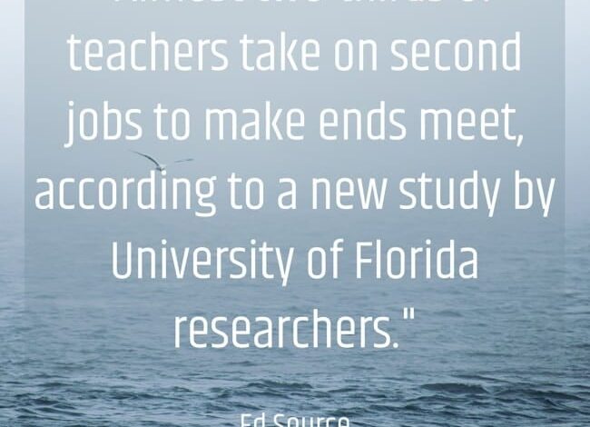 Not Good Statistic Of The Day: Most Teachers Take Second Jobs