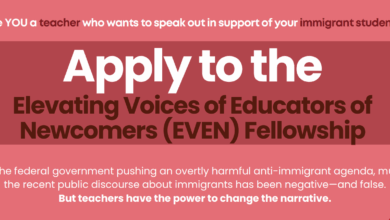 This Looks Good – Paid Fellowship For ELL Newcomer Teachers Who Want To “Actively Push Back On Negative Portrayals Of U.S. Immigrants” This Looks Good – Paid Fellowship For ELL Newcomer Teachers Who Want To “Actively Push Back On Negative Portrayals Of U.S. Immigrants”