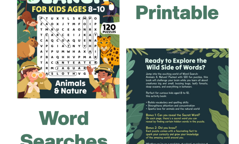 The Educational Power of Word Search Puzzles (FREE Printable)