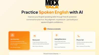 “Mock Talk” Looks Like A Good – And Free – Tool Where ELLs Can Practice Speaking
