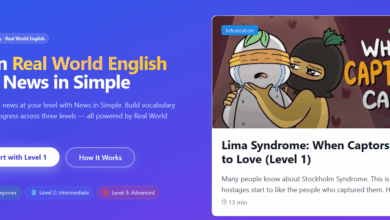 “News In Simple” Has The “Same” News Content At Three Different English Levels