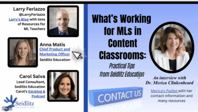 Here’s The Video & Resource List From Our Webinar On Assisting Content Teachers To Work With ELLs