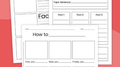 Free Printable Informational Writing Graphic Organizer Bundle