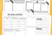 Free Printable Narrative Writing Graphic Organizer Bundle