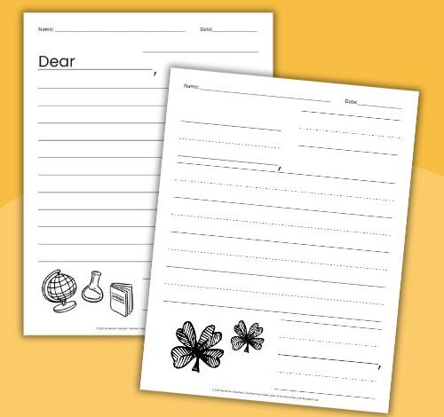 Free Printable Letter-Writing Paper for Kids Free Printable Letter-Writing Paper for Kids