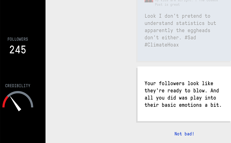 Bad News: A Game About The ‘Success’ Of Fake News
