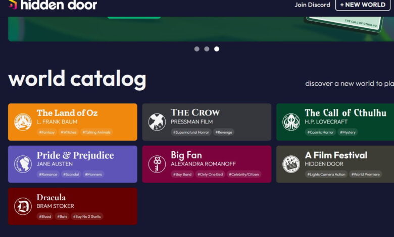 “Hidden Door” Uses AI To Let You Role-Play Within Classic Novels