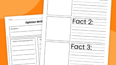Opinion Writing Graphic Organizer Bundle (Free Printable)