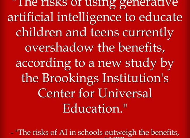 Excellent Summary Of Research On AI & Learning, But Recommendations Are Pretty Weak