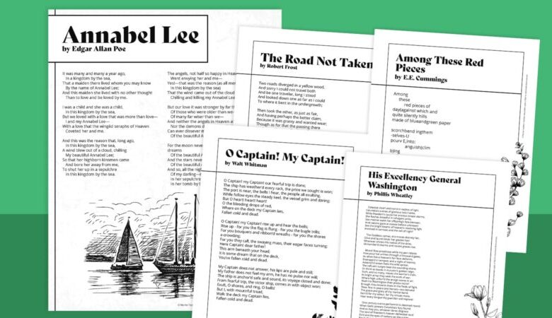 78 Must-Share Poems for Middle School and High School