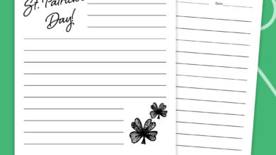 St. Patrick’s Day Writing Paper St. Patrick’s Day Writing Paper