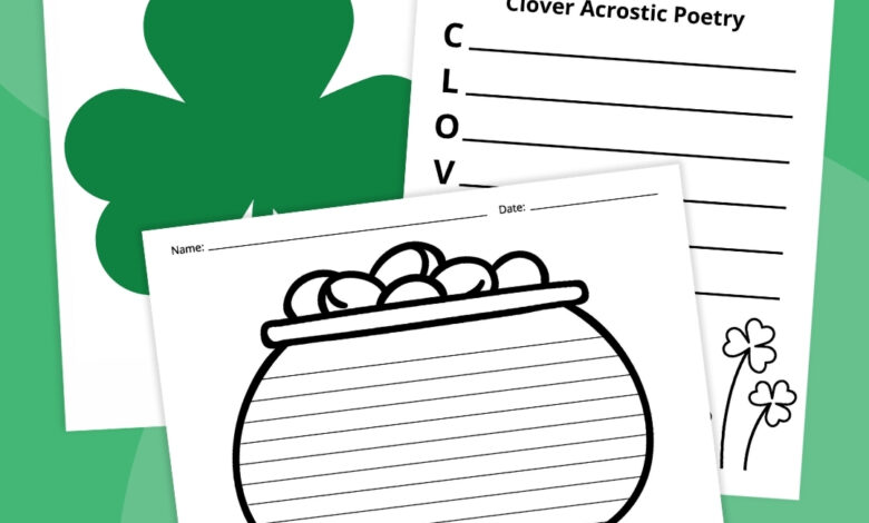 Free Printable St. Patrick’s Day Worksheets