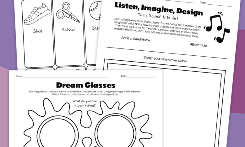 Free Printable Creativity Worksheets for Kids