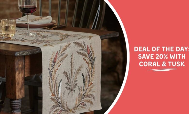 Deal of the Day: Save 20% With Coral & Tusk