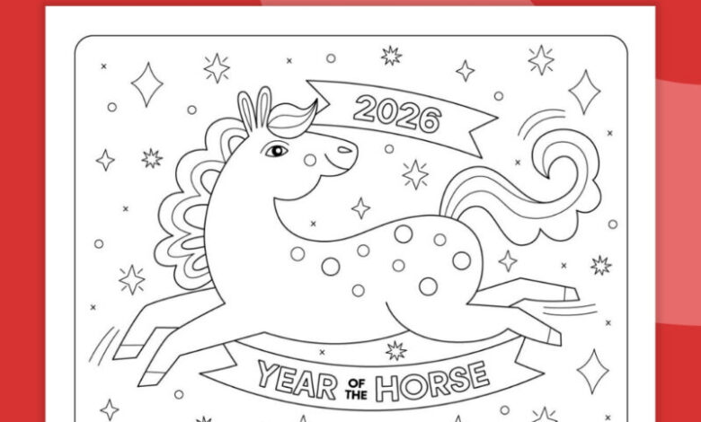 Lunar New Year 2026 Coloring Page: Grab Our Free Download! Lunar New Year 2026 Coloring Page: Grab Our Free Download!