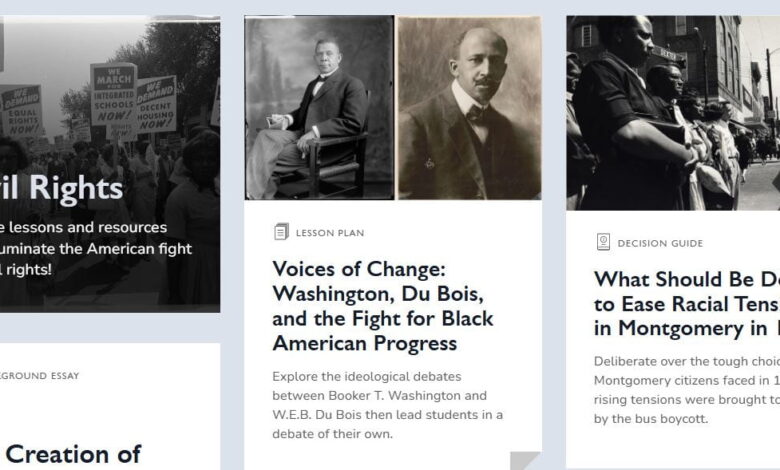 The National Center for Civil and Human Rights Offers Great Lesson Materials For Free