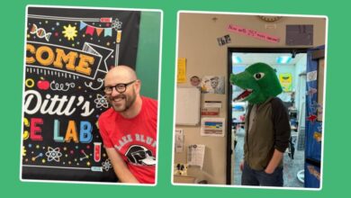 Why Is This Teacher Wearing a Dinosaur Head? Why Is This Teacher Wearing a Dinosaur Head?