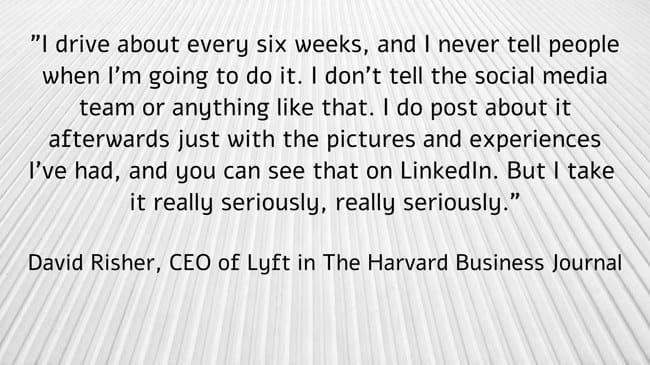 A Look Back: If The CEO Of Lyft Drives Every Six Weeks, Could Principals, Central Office Staff & University Teacher Credential Professors Periodically Teach A K-12 Class? A Look Back: If The CEO Of Lyft Drives Every Six Weeks, Could Principals, Central Office Staff & University Teacher Credential Professors Periodically Teach A K-12 Class?