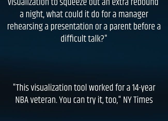 Another Article On Using Visualization To Help Further Success