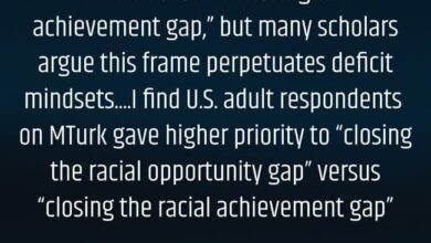 A Look Back: More Research Finds That Language Matters, This Time When Discussing “Opportunity Gap”