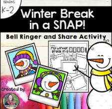 Welcome Back from Break Activities to Try With Your Students