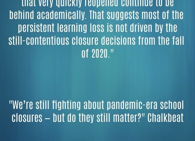 Yet Another Reason Why People Still Complaining About Physical School Closures During COVID Need To Get A Life