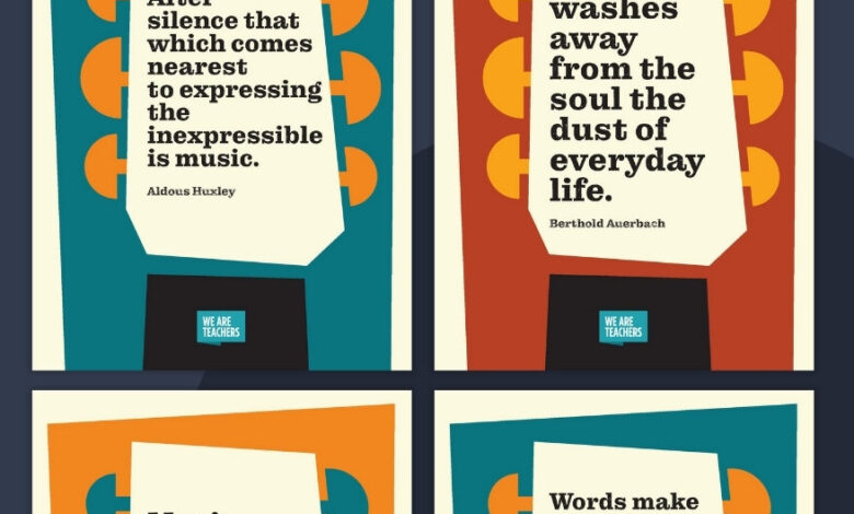 Music Quote Posters (Free Printables)