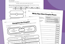 Free Couplet Poem Printable Worksheets