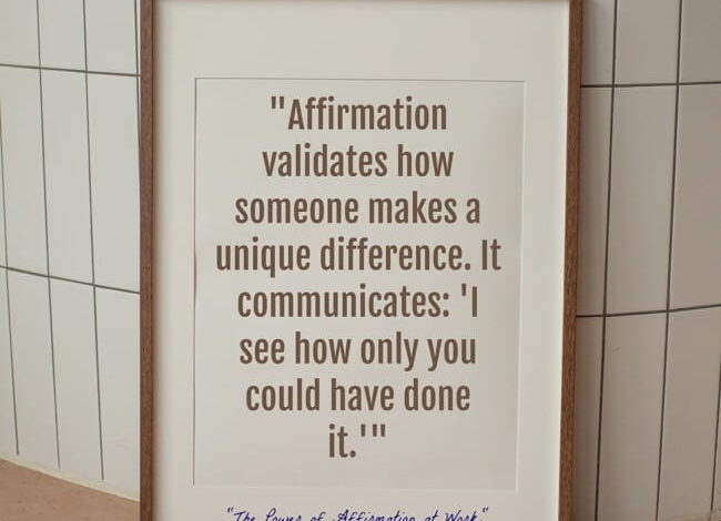 The Power Of Affirmation In The Classroom The Power Of Affirmation In The Classroom