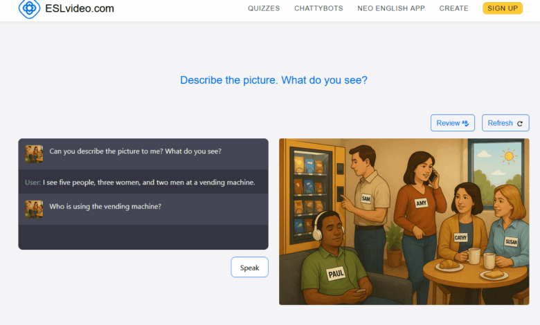 In Many Ways, I Think “ESLvideo” May Now Be One Of The Best Examples For AI Education Use On The Web