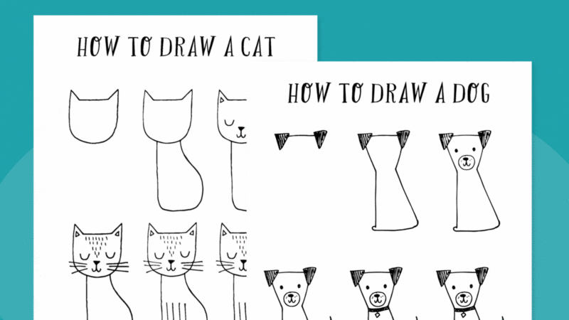 70 Free Directed Drawing Activities for Kids
